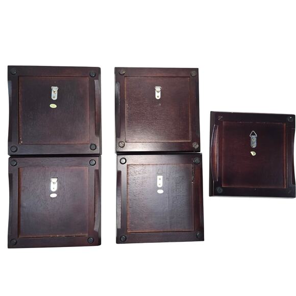 Jennifer Garant “Fat Chef” Set of 5 Framed Ceramic Tile Trivets / Wall Hangings - Picture 2 of 11